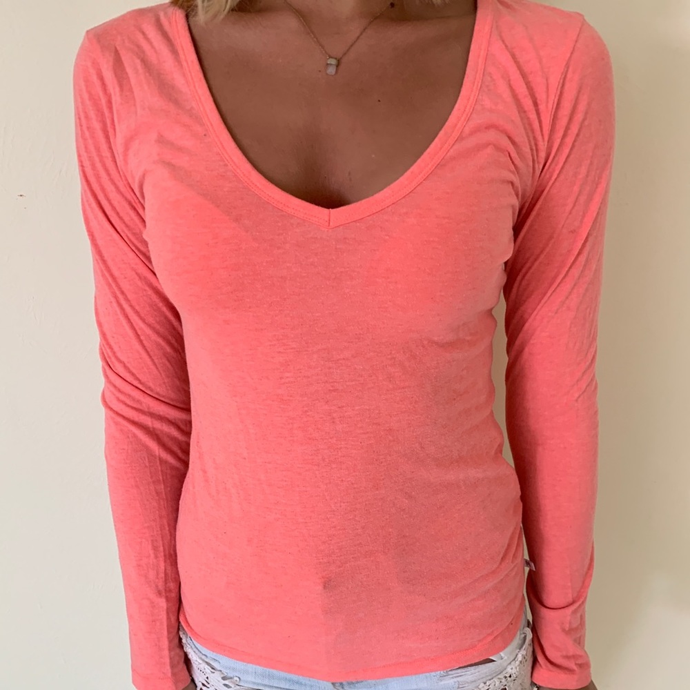 Victoria’s Secret Salmon Longsleeve. Size Small